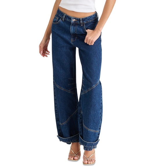 Steve Madden Dark Blue Flare Jeans - Picture 2 of 7